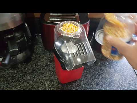 Hot air popcorn maker