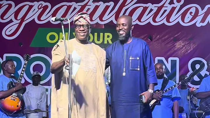 K1 DE ULTIMATE LIVE AT HRM OBA SURAKAT NOAH OLAYIWOLA  AT THE 3 MONTH CORONATION CELEBRATION 