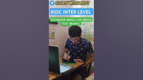17-19 APR🗓️ BSSC INTER LEVEL TESTBOOK LIVE MOCK TEST MARKS✅ #bssc #cgl2025 #ssccgl #shorts #study