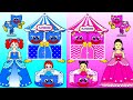 Squid Game! Which Playground Is the Best? - Pink And Blue Playground | DIY Paper Dolls & Cartoon