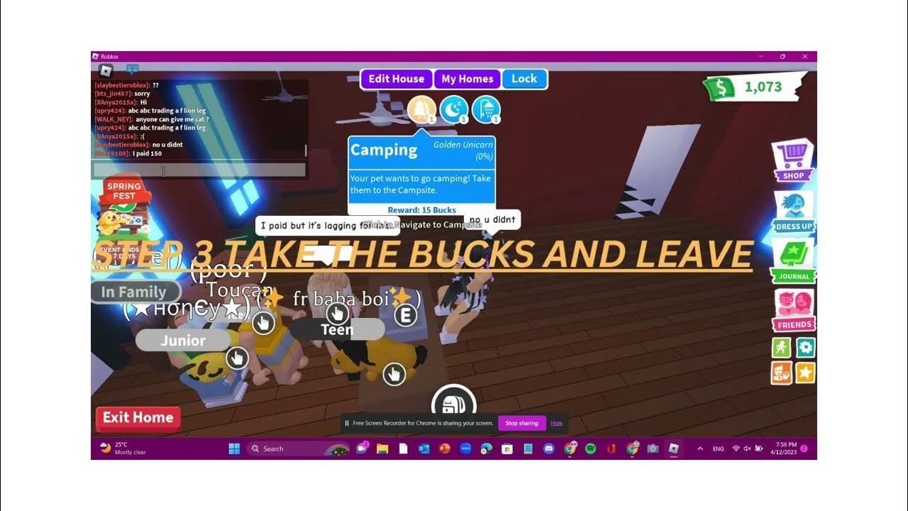 Get Free bucks in Adopt Me !! YouTube