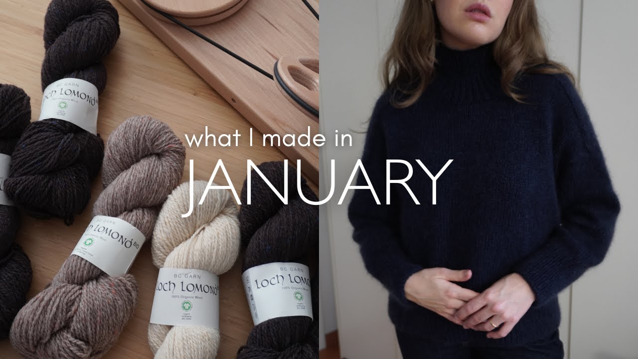 Вязаные изделия января: пуловер Great Lakes, свитер Harriet и вдохновение для проекта.