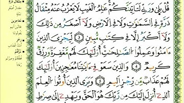 07-01: الصفحة 428 :سورة سبأ من الآية