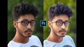 How to Retouch Outdoor Portrait photo | Photoshop Photo Editing Tutorial