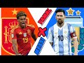 Konparezon MESSI VS yamal repons scaloni