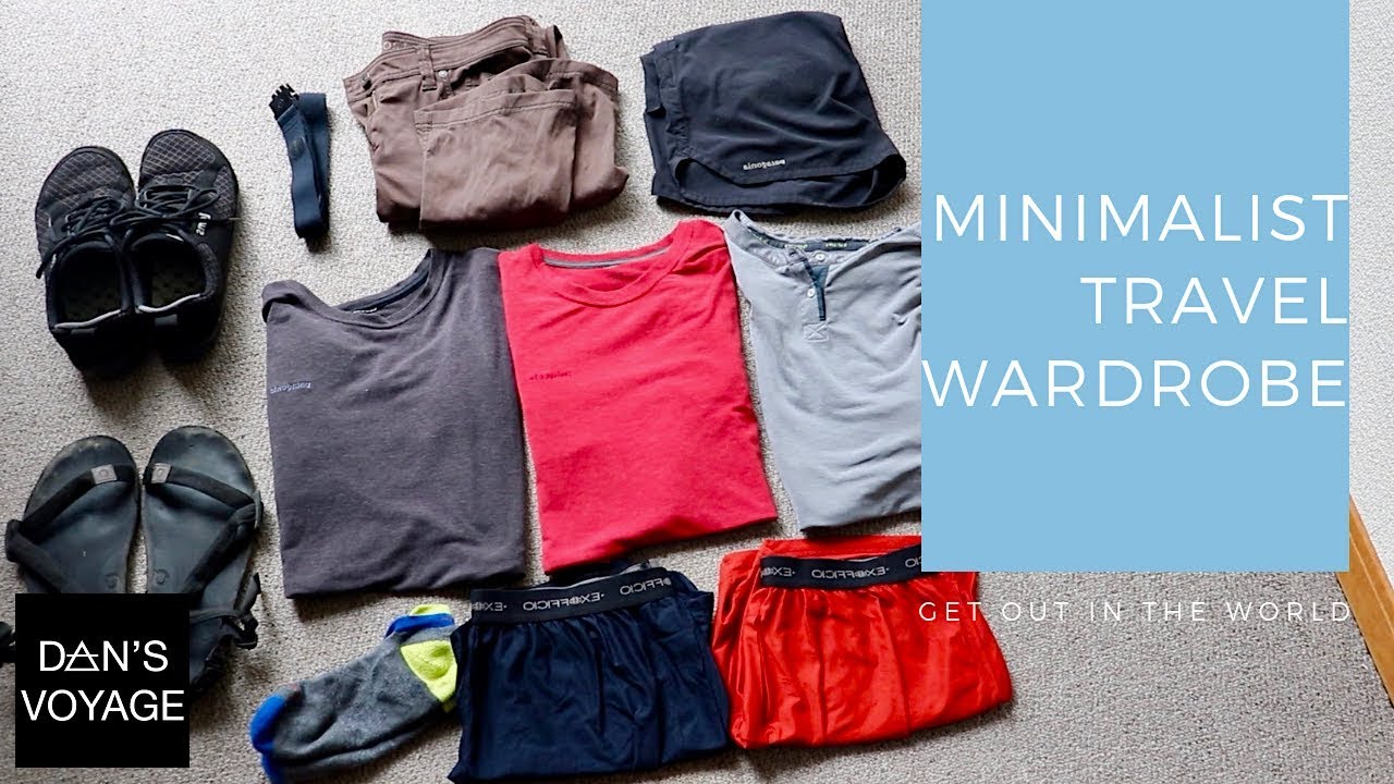 Mens Minimalist Travel Wardrobe: Hot Weather - YouTube