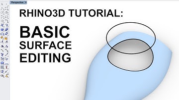 Rhino 3D basics tutorial: Surface Editing