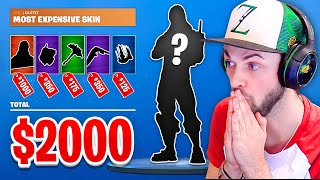 Most EXPENSIVE Fortnite skin combo! ($2,000+)