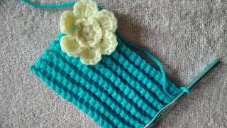 🧞Genie's REVERSIBLE🧶ONE ROW REPEAT CROCHET HAT/BEANIE SCARF & COWL🧶PATTERN STITCH😱FOR BEGINNERS😎