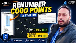 How to Renumber COGO Points in Civil 3D