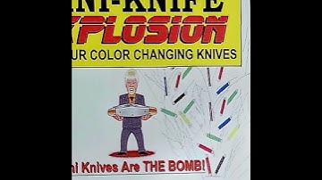 Mini- Knife Explosion by Rodger Lovins at MJMMagic.com (see link below)