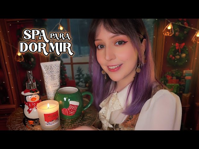⭐ASMR Spa de 1 HORA 🎄 Chocolate Caliente, Masajes y Cuento para Dormir
