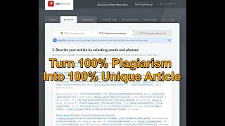 Spin Rewriter Review 2023: Spin 100% plagiarism to 100% unique by Spin Article Rewriter 4,054 views 4 years ago 4 minutes, 10 seconds