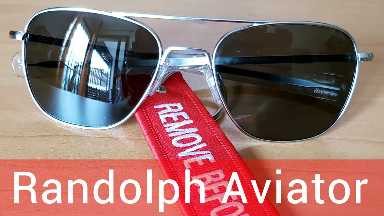 Oblea en progreso Gastos de envío Randolph Engineering Aviator Matte Chrome y diferencias entre las gafas de  piloto - YouTube