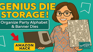 Storage Hack For Party Alphabet And Party Banner Dies/Organize Your Craft Room