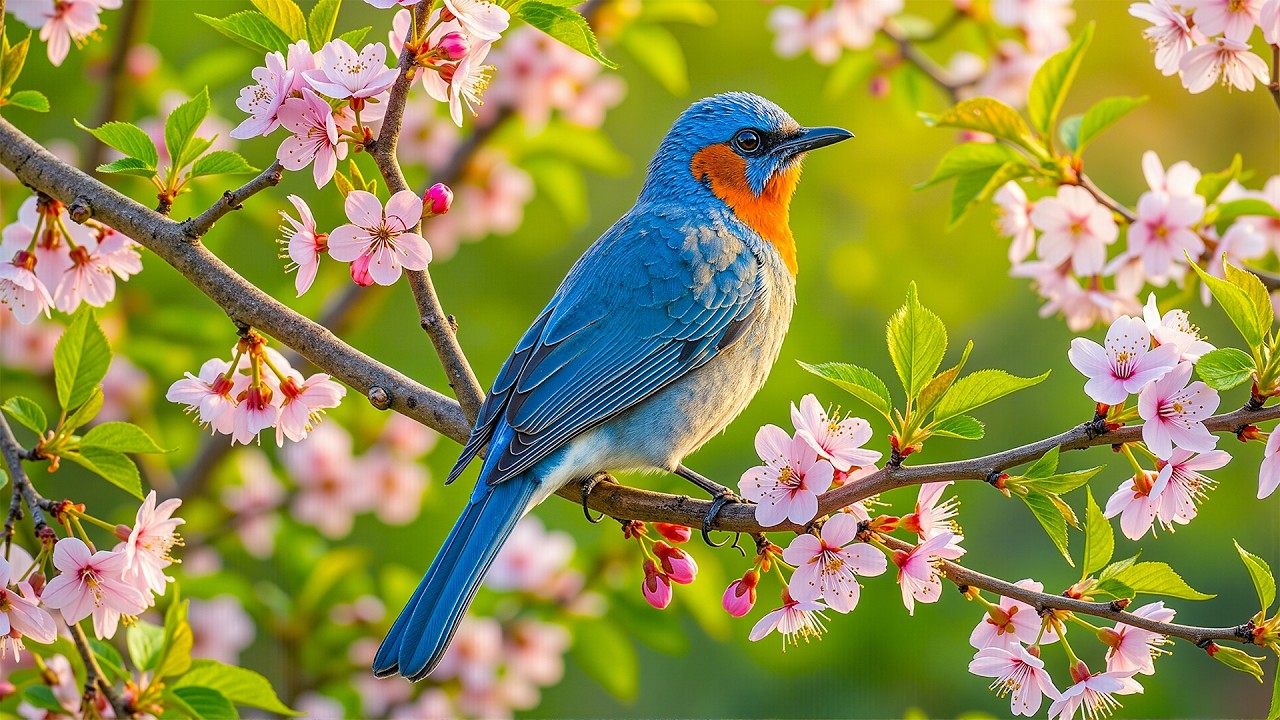 Spring Noises 🕊️ Spring Bird Sounds & Soft Piano 🌿 Deep Relaxation Music for Stress ...