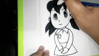 How To Draw Shizuka From The Word Girl Doraemon
