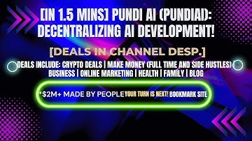 [In 1.5 mins] Pundi AI (PUNDIAI): Decentralizing AI Development! [Crypto Deals In Desp.]