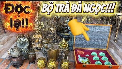 Bộ trà đá ngọc _ Hủ trà bằng đồng _ Lư đồng #độclạcầnthơ #doco 