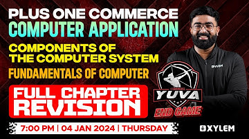 Plus One Computer Application - Components Of The Computer System | Xylem Plus One Commerce