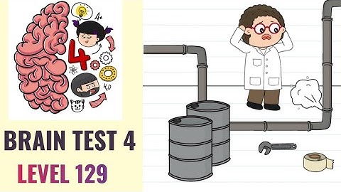 🧠 Brain Test 4 Level 129 | Doctor Worry must find a way to stop that leak! | Walkthrough