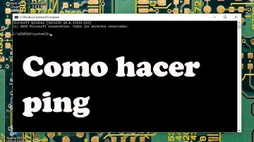 COMO HACER PING A UNA DIRECCION IP O A UNA URL CON CMD EN WINDOWS