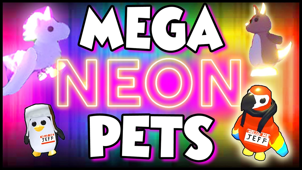 TROQUEI MINHA RÃ MEGA NEON NO ADOPT ME - Roblox 