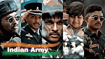 Allu Arjun | Indian Army | Full Screen Whatsapp Status