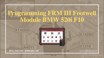 Programming FRM III Footwell Module BMW 520 F10 | Thinktool Master