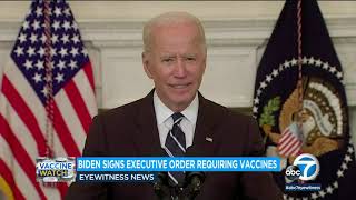 Biden announces new COVID vaccine mandates for 100 million Americans | ABC7