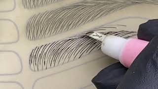 Microblading Upper Strokes