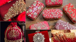 Stylish &Trendy Bridal Red Clutch Designs |Beautiful Fancy Handbags Collection