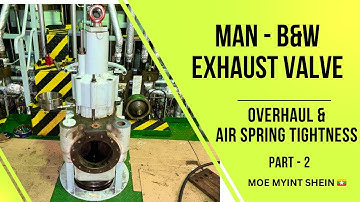 [MAN-B&W] EXHAUST VALVE Overhaul and Testing | 6S50ME-B (9.5) | Technical Vlog : 025