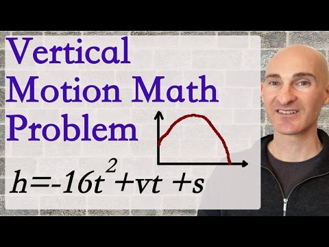 Vertical Motion Math Problem (Formula)
