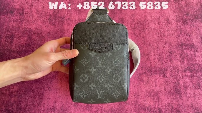 Louis Vuitton Avenue Sling Bag Taiga bum bag belt bag M30443 size20×31×10cm  unboxing 