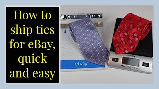 How To Ship Ties On eBay  The Easy Way!
