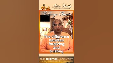 The difference between forgiving and trusting #gita #emotionaldevelopment