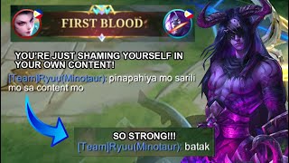 MINOTAUR: YOU'RE SHAMING YOURSELF IN YOUR OWN CONTENT! MY TEAM THOUGHT MY CONTENTS ARE SCRIPTED!