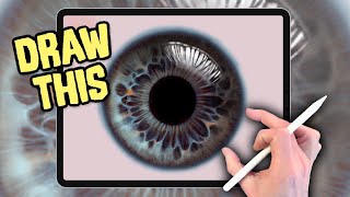 PROCREATE Eye Drawing Tutorial