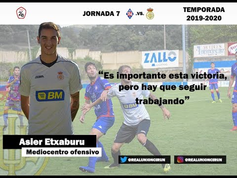 Jornada 7: Declaraciones de Asier Etxaburu, goleador unionista