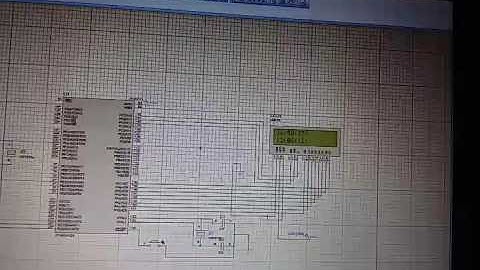 Digital clock simulation on proteus.