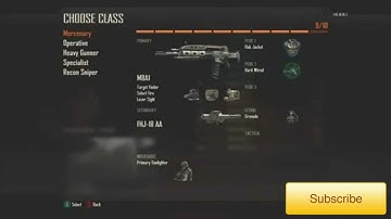 Black Ops 2 - Create A Class - ALL Weapons, Perks, Attachments
