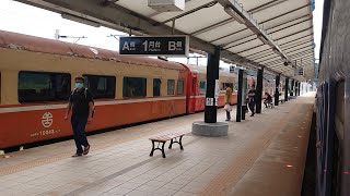 3671次普快車大武進站(R123+R116雙機)交會704次莒光號(R133)