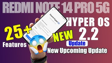 Finally Redmi Note 14 Pro 5G HyperOS 2.2 Update in India 🎉 Big Update with New Features ✅