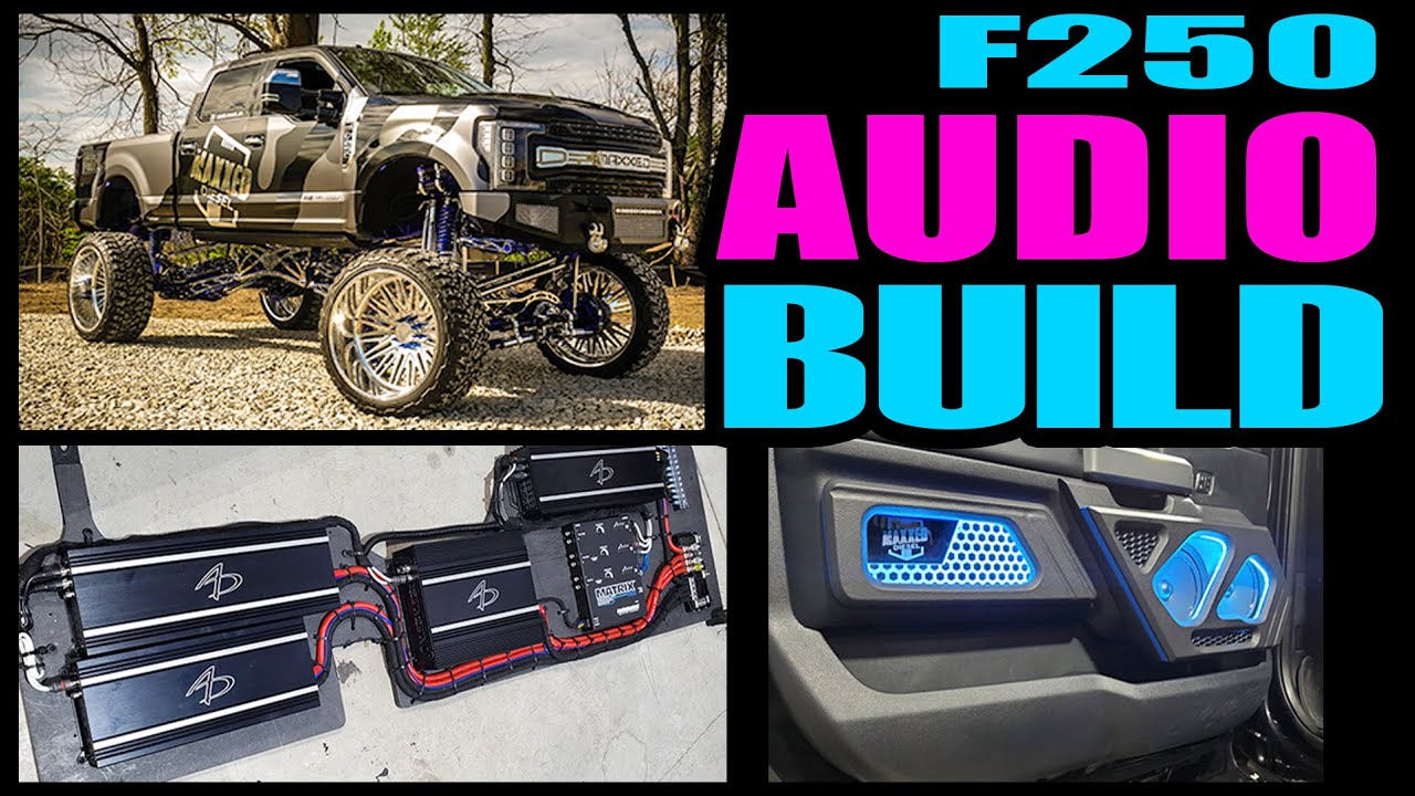 FORD F250 MAXXED MEGA CAR AUDIO BUILD PART 2 AMP RACK WIRING AND