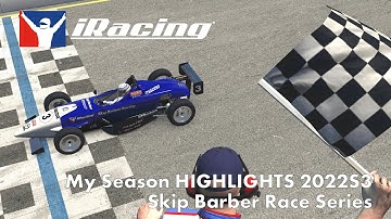 My season highlights - iRacing 2022S3 / Skip Barber Formula 2000