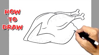 How to Draw Chicken Meat