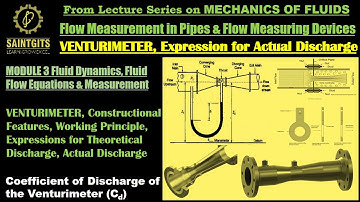 Mechanics of Fluids KTU | Module 3 | Venturimeter | Flow Measurement Devices | Bernoulli