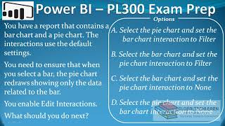 Celebrity PL 300 : Q10 - Power BI Interaction Between Visuals Profile
