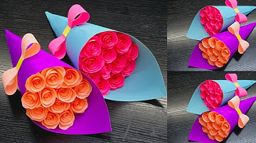 How To Make A Stunning Paper Flower Bouquet | DIY Gift Idea | Valentine